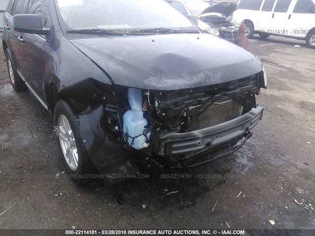 2FMDK3GC5BBA57594 - 2011 FORD EDGE SE BLACK photo 6