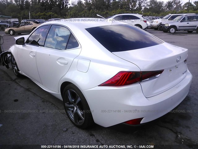 JTHBA1D22H5056932 - 2017 LEXUS IS 200T WHITE photo 3