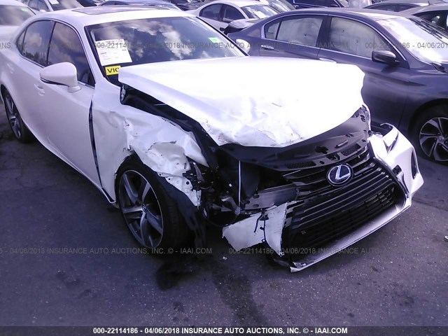 JTHBA1D22H5056932 - 2017 LEXUS IS 200T WHITE photo 6