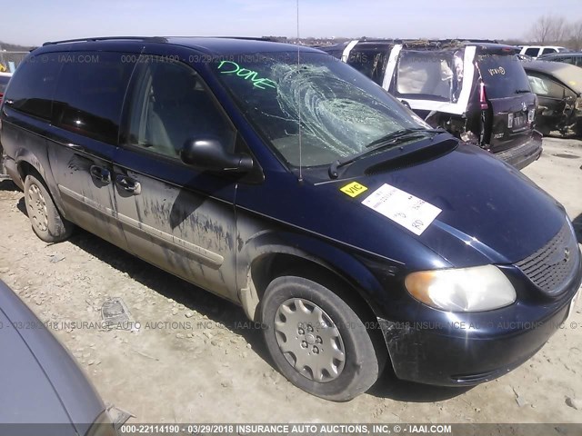 2C4GP44R84R610217 - 2004 CHRYSLER TOWN & COUNTRY LX BLUE photo 1