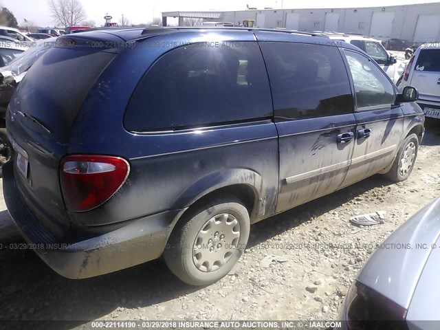 2C4GP44R84R610217 - 2004 CHRYSLER TOWN & COUNTRY LX BLUE photo 4