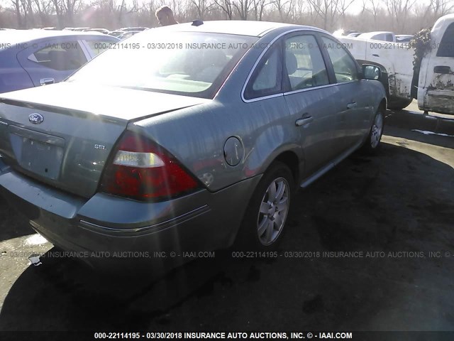 1FAHP24117G158092 - 2007 FORD FIVE HUNDRED SEL GREEN photo 4