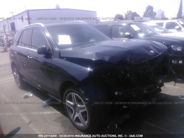 4JGDA5JB6HA947492 - 2017 MERCEDES-BENZ GLE 350 BLACK photo 1