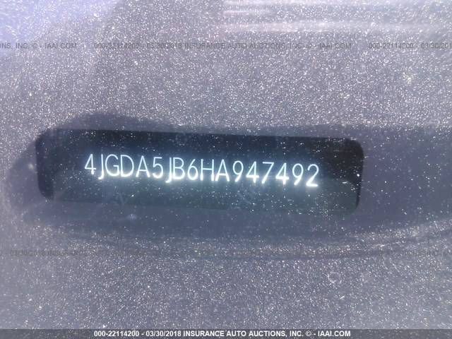 4JGDA5JB6HA947492 - 2017 MERCEDES-BENZ GLE 350 BLACK photo 9