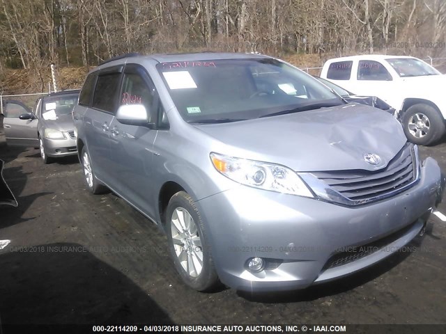 5TDDZ3DC0HS161079 - 2017 TOYOTA SIENNA XLE/LIMITED GRAY photo 1