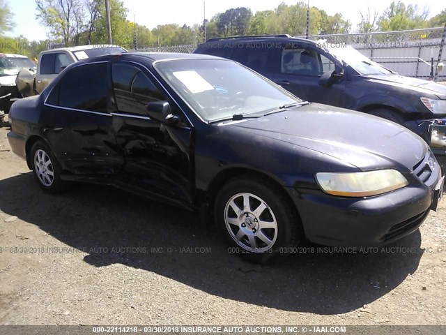 1HGCG56782A163262 - 2002 HONDA ACCORD SE BLACK photo 1