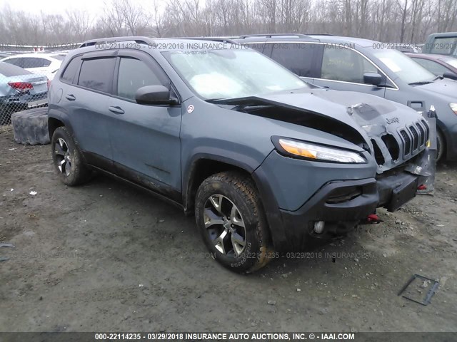 1C4PJMBS8FW523175 - 2015 JEEP CHEROKEE TRAILHAWK 灰色 照片 1