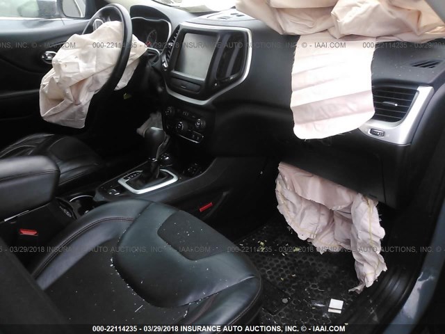 1C4PJMBS8FW523175 - 2015 JEEP CHEROKEE TRAILHAWK 灰色 照片 5