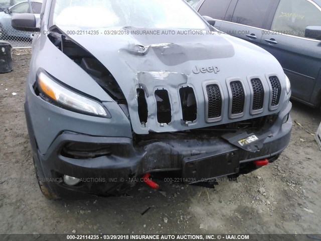 1C4PJMBS8FW523175 - 2015 JEEP CHEROKEE TRAILHAWK 灰色 照片 6