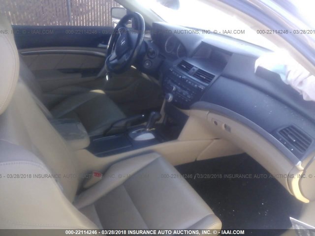 1HGCS12848A007394 - 2008 HONDA ACCORD EXL GRAY photo 5