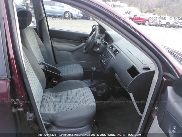 1FAFP34N07W301166 - 2007 FORD FOCUS ZX4/S/SE/SES 勃艮第红 照片 5