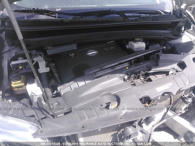 5N1AR2MM6EC640685 - 2014 NISSAN PATHFINDER S/SV/SL/PLATINUM 银色 照片 10