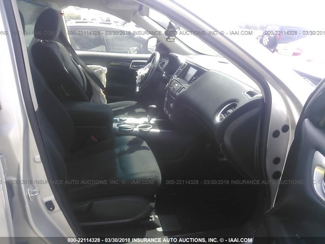 5N1AR2MM6EC640685 - 2014 NISSAN PATHFINDER S/SV/SL/PLATINUM 银色 照片 5