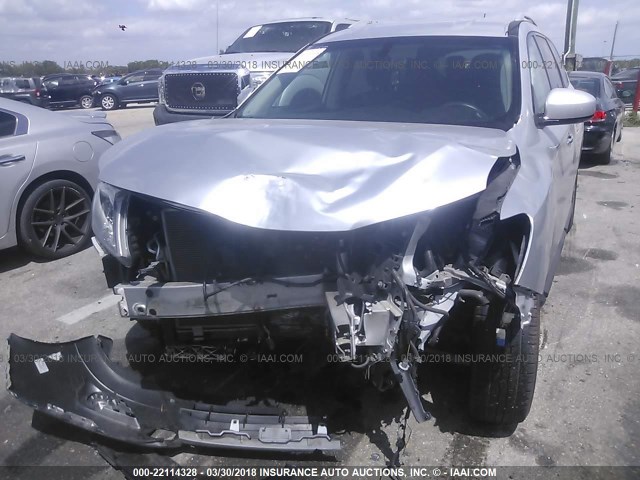 5N1AR2MM6EC640685 - 2014 NISSAN PATHFINDER S/SV/SL/PLATINUM 银色 照片 6