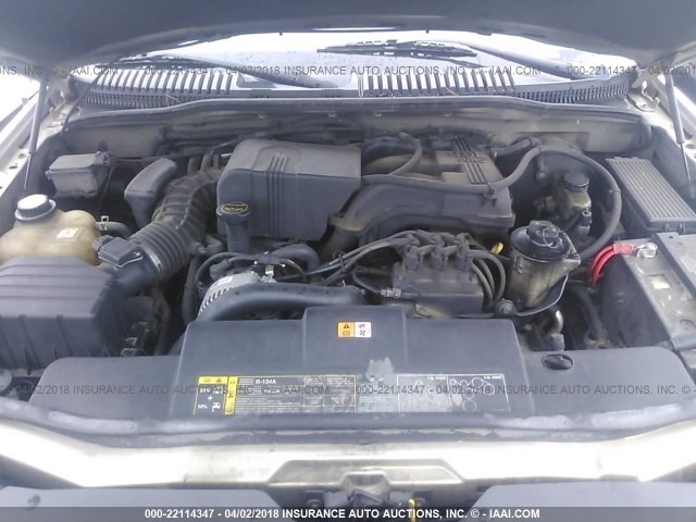 1FMZU62K63UA21439 - 2003 FORD EXPLORER XLS/XLS SPORT GOLD photo 10