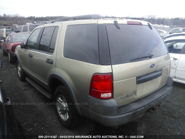 1FMZU62K63UA21439 - 2003 FORD EXPLORER XLS/XLS SPORT GOLD photo 3