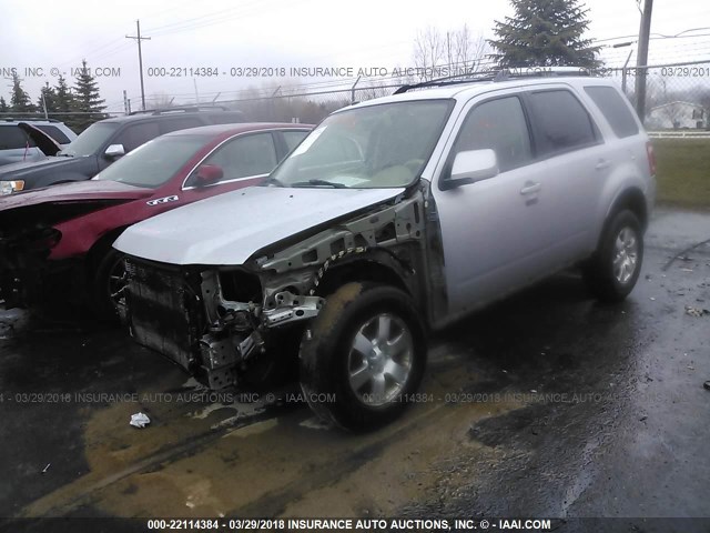 1FMCU94G49KD09917 - 2009 FORD ESCAPE LIMITED SILVER photo 2