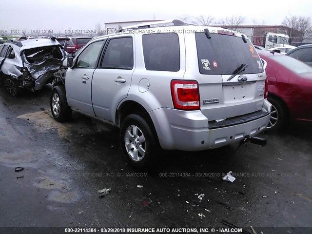 1FMCU94G49KD09917 - 2009 FORD ESCAPE LIMITED SILVER photo 3