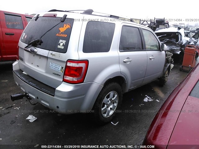 1FMCU94G49KD09917 - 2009 FORD ESCAPE LIMITED SILVER photo 4