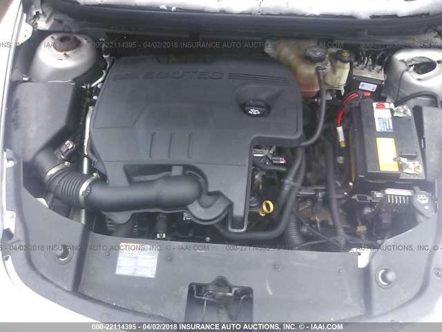 1G1ZC5EUXCF348924 - 2012 CHEVROLET MALIBU 1LT 银色 照片 10