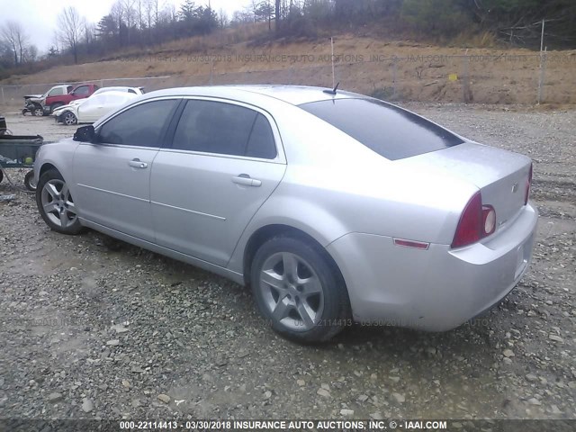 1G1ZB5EB1AF217945 - 2010 CHEVROLET MALIBU LS SILVER photo 3