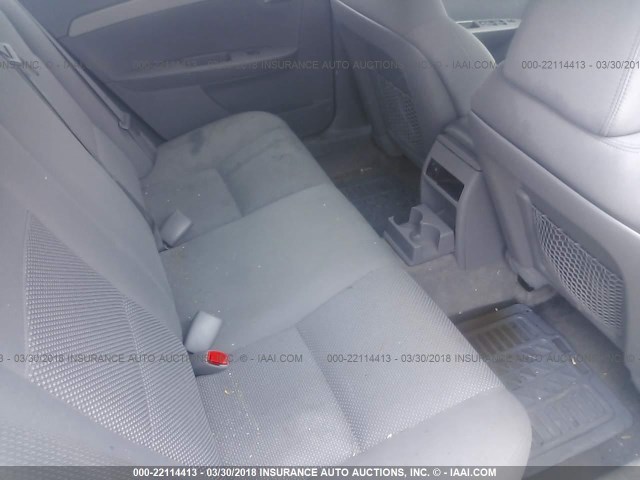 1G1ZB5EB1AF217945 - 2010 CHEVROLET MALIBU LS SILVER photo 8