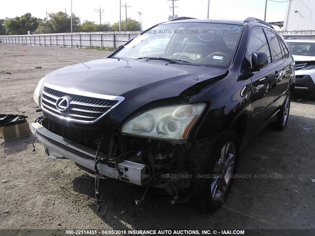 JTJGW31U362000293 - 2006 LEXUS RX 400 BLACK photo 2