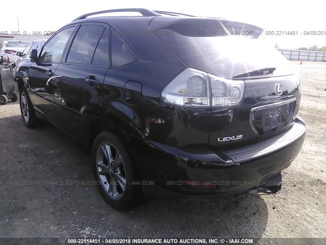 JTJGW31U362000293 - 2006 LEXUS RX 400 BLACK photo 3