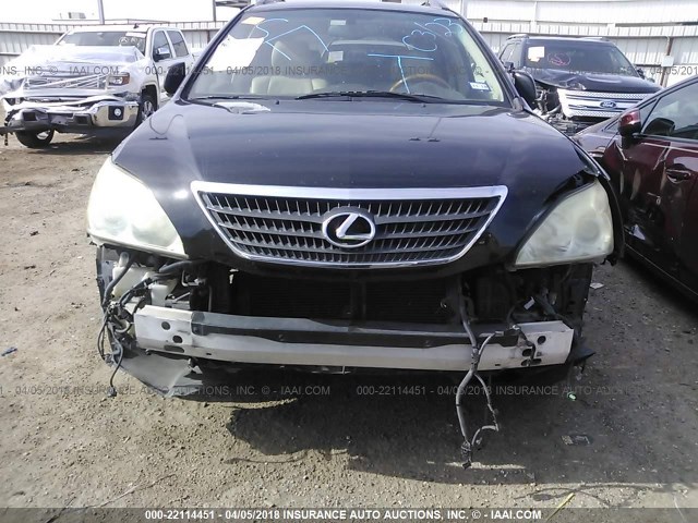 JTJGW31U362000293 - 2006 LEXUS RX 400 BLACK photo 6