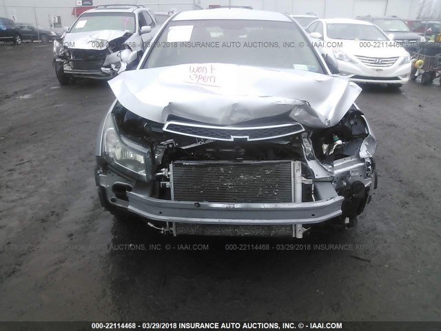 1G1PF5SC5C7145007 - 2012 CHEVROLET CRUZE LT SILVER photo 6