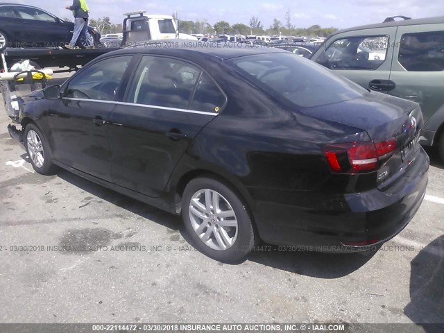 3VW2B7AJ3HM374482 - 2017 VOLKSWAGEN JETTA S 黑色 照片 3