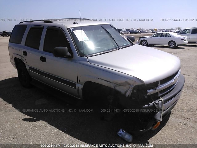 1GNEC13Z04R119060 - 2004 CHEVROLET TAHOE C1500 TAN photo 1