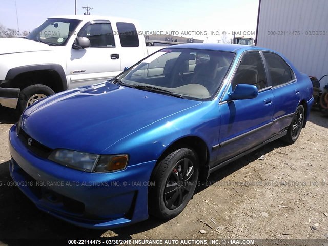 1HGCD5537TA273728 - 1996 HONDA ACCORD LX/EX BLUE photo 2