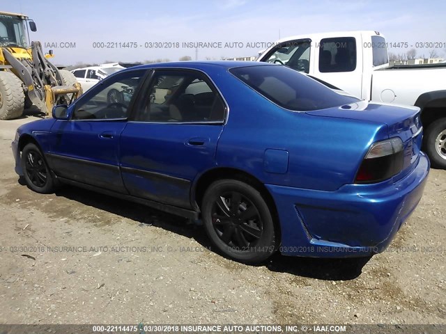 1HGCD5537TA273728 - 1996 HONDA ACCORD LX/EX BLUE photo 3