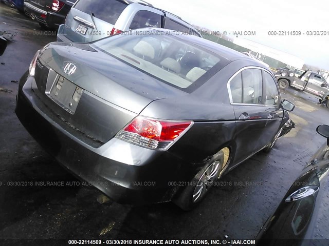 1HGCP26389A119672 - 2009 HONDA ACCORD LX GRAY photo 4