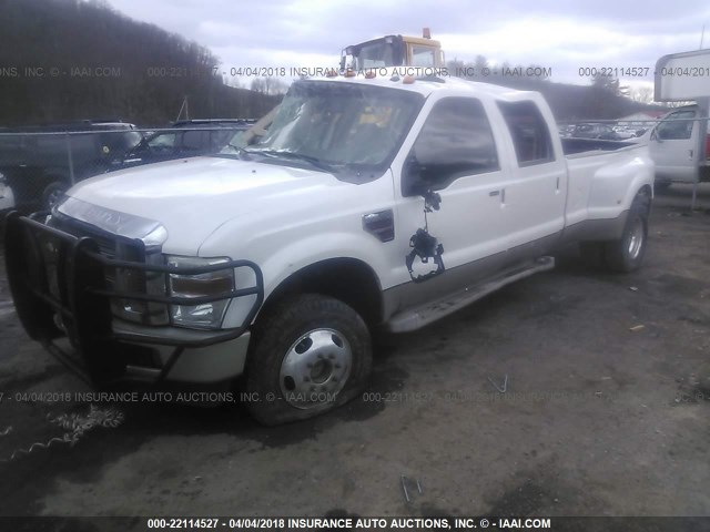 1FTWW3DR0AEB10246 - 2010 FORD F350 SUPER DUTY WHITE photo 2