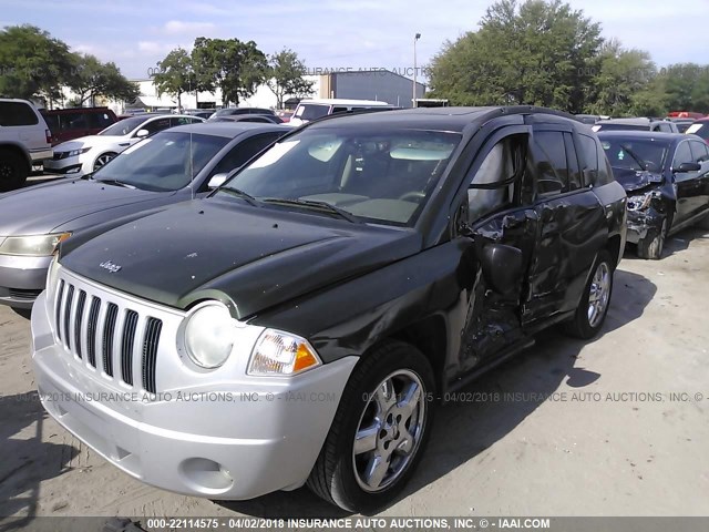 1J8FF57W17D100412 - 2007 JEEP COMPASS LIMITED GREEN photo 2