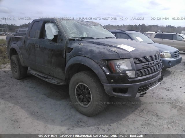 1FTEX1E60AFC91005 - 2010 FORD F150 SUPER CAB GRAY photo 1