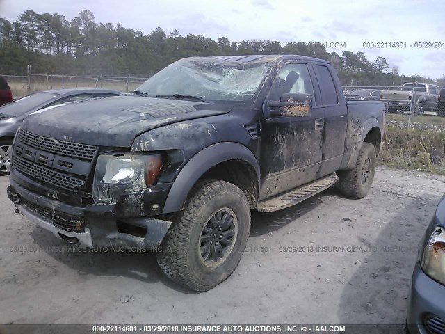 1FTEX1E60AFC91005 - 2010 FORD F150 SUPER CAB GRAY photo 2