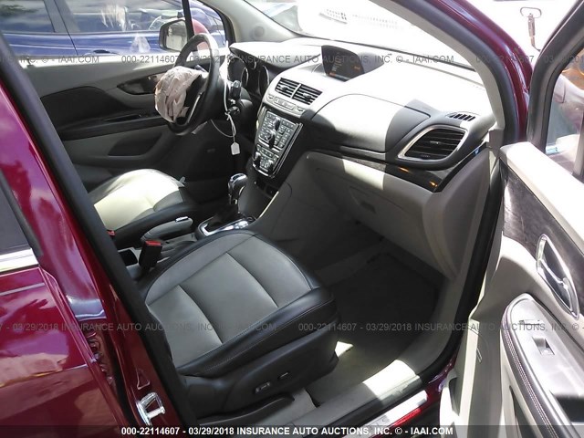 KL4CJCSB9DB160750 - 2013 BUICK ENCORE RED photo 5