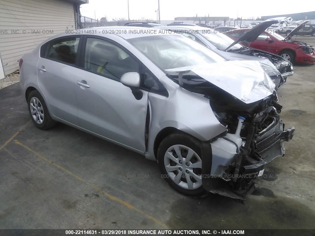KNADM4A37C6075122 - 2012 KIA RIO LX Արծաթագույն լուսանկար 1
