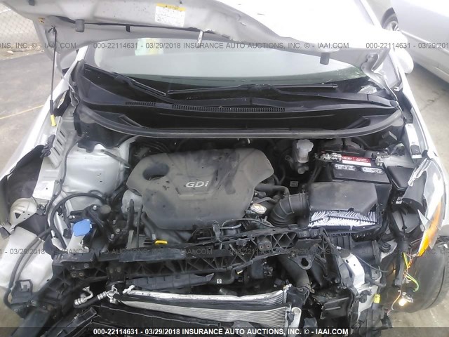 KNADM4A37C6075122 - 2012 KIA RIO LX Արծաթագույն լուսանկար 10