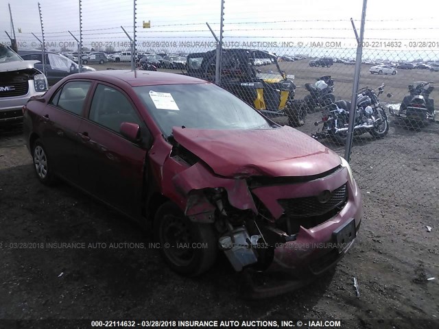 JTDBL40E399083659 - 2009 TOYOTA COROLLA LE/XLE RED photo 1