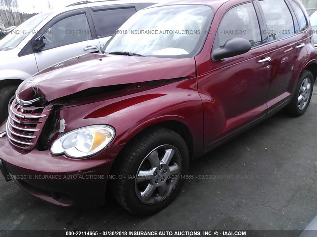 3A4FY48B37T598012 - 2007 CHRYSLER PT CRUISER RED photo 2