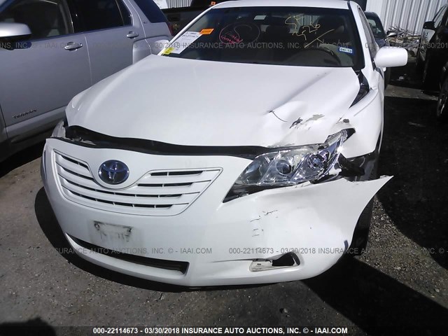 4T1BK46K87U554789 - 2007 TOYOTA CAMRY NEW GENERAT LE/XLE/SE WHITE photo 6