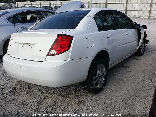 1G8AL52F34Z122471 - 2004 SATURN ION LEVEL 3 WHITE photo 4