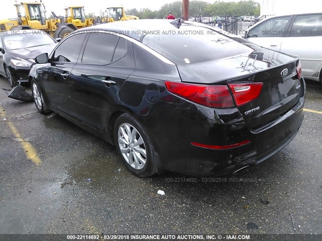 5XXGN4A78FG356710 - 2015 KIA OPTIMA EX BLACK photo 3