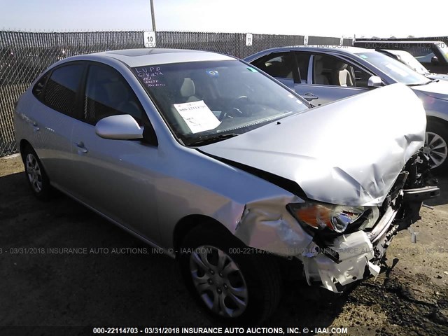 KMHDU46D09U718608 - 2009 HYUNDAI ELANTRA GLS/SE SILVER photo 1