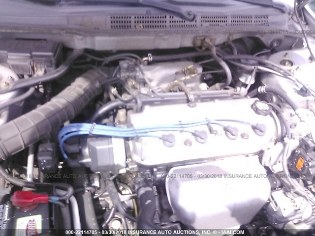 JHMCG66832C026391 - 2002 HONDA ACCORD EX/SE SILVER photo 10