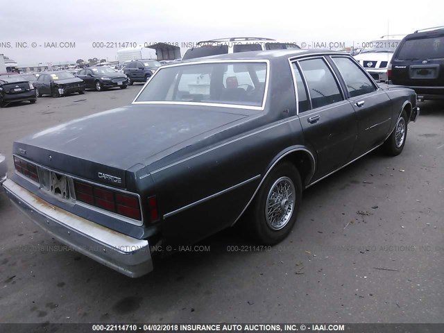 1G1BL51H2HX184080 - 1987 CHEVROLET CAPRICE BLUE photo 4